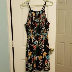 Xhileration Strappy Sundress Island Print Size L